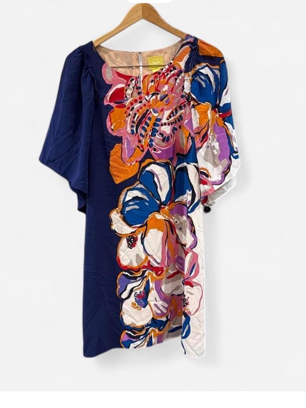 Anthropologie Maeve Vero Dress size M 100% silk bohemian preppy quiet luxury